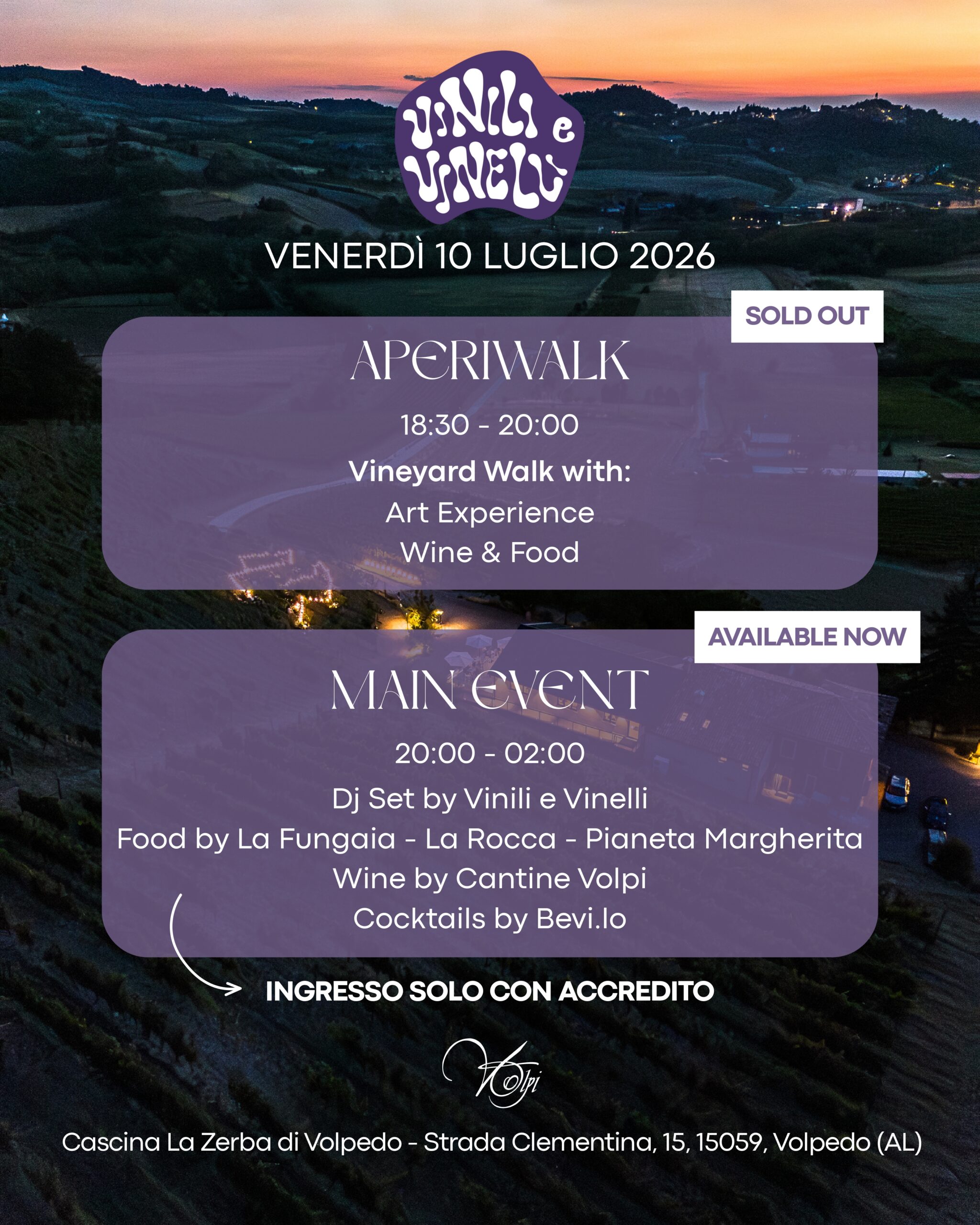 VINILI E VINELLI @Cantine Volpi - Accredito Main Event